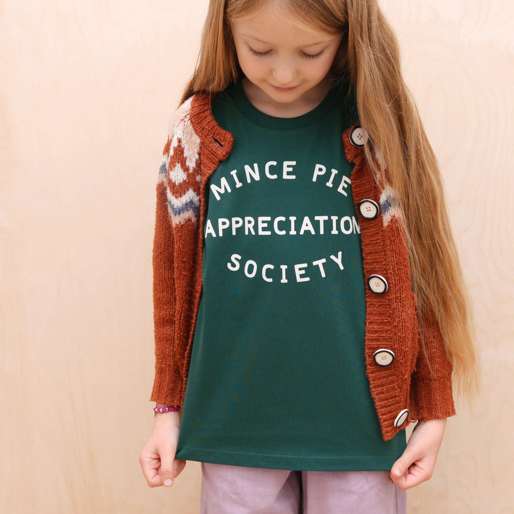 Mince Pie Appreciation Society Green - T-Shirt 9-11