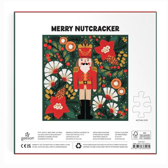 Puzzle Christmas Merry Nutcracker 500 Piece Jigsaw Puzzle