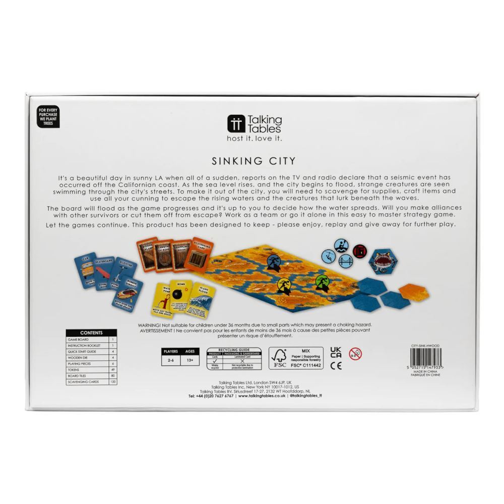Christmas Game Sinking City Strategy Board Game