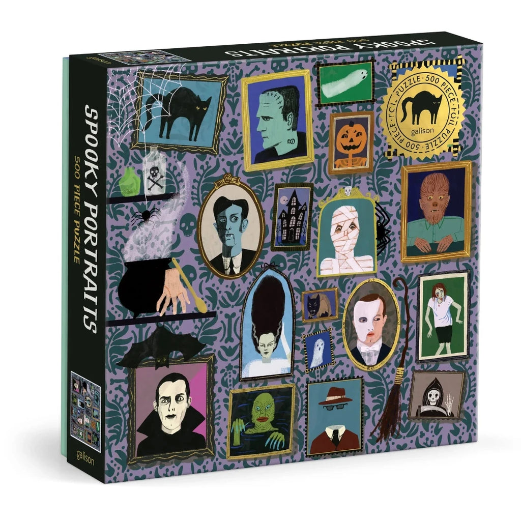 Puzzle Spooky Portraits 500 Piece Foil Puzzle