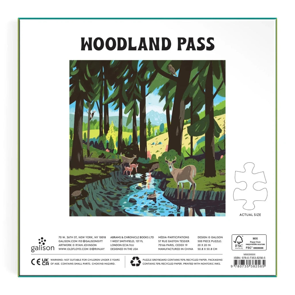 Puzzle Woodland Pass 500 Piece Puzzle