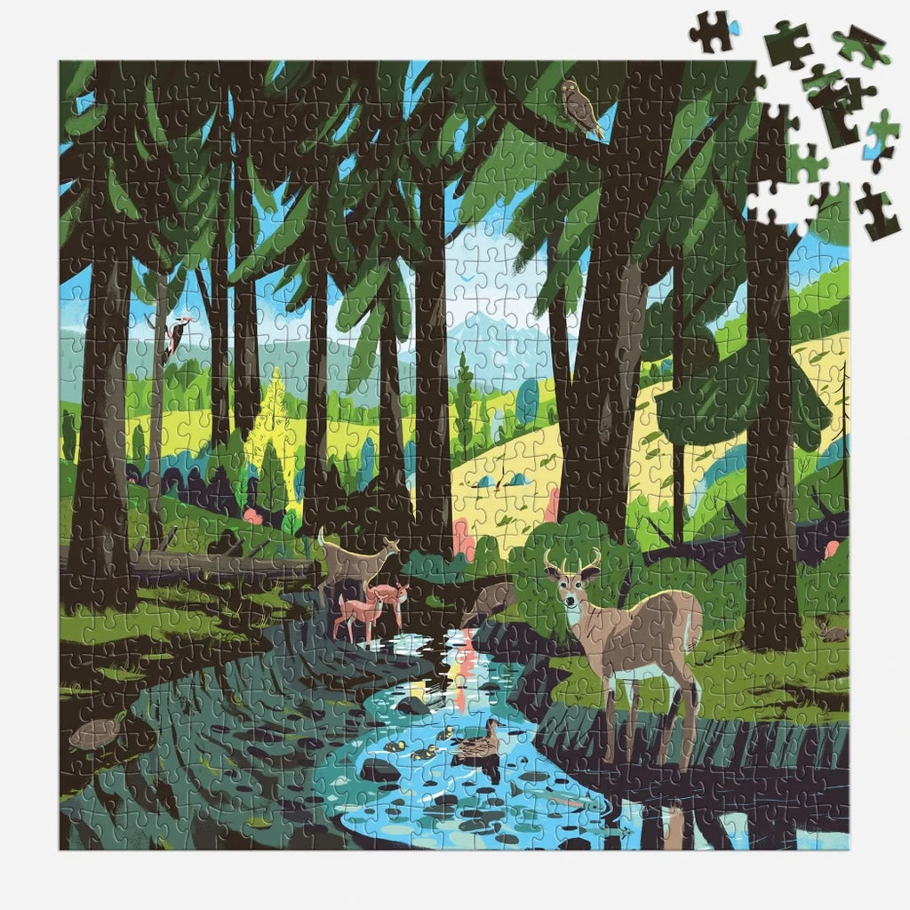 Puzzle Woodland Pass 500 Piece Puzzle