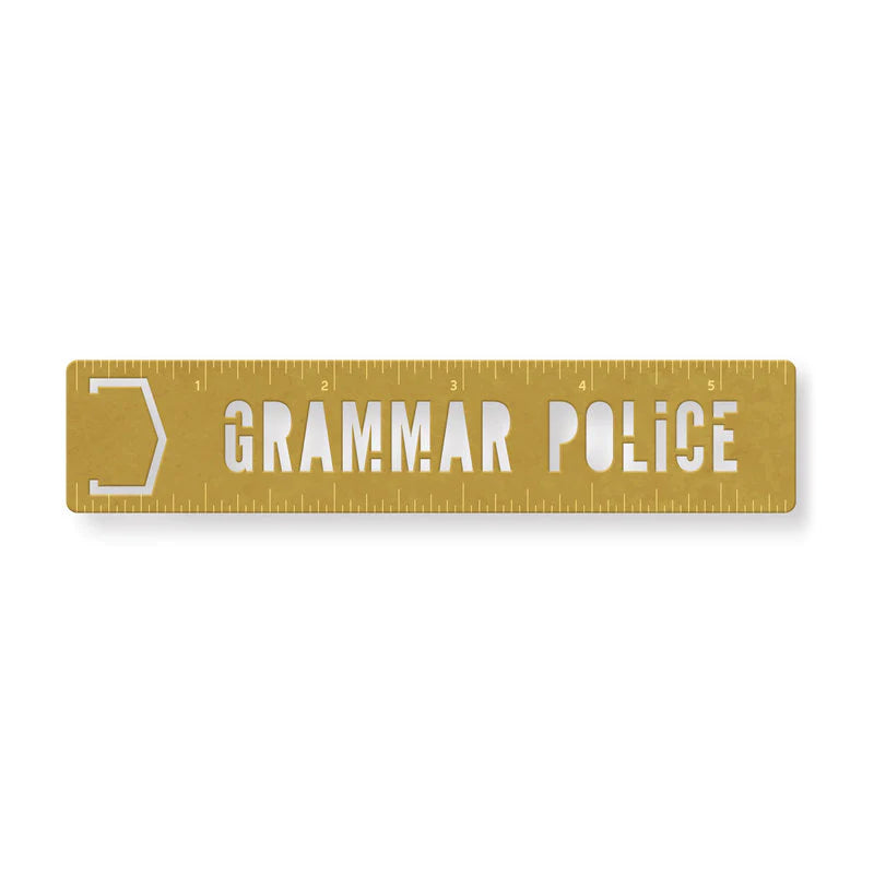 Stencil Bookmark Grammar Police Metal Bookmark Stencil