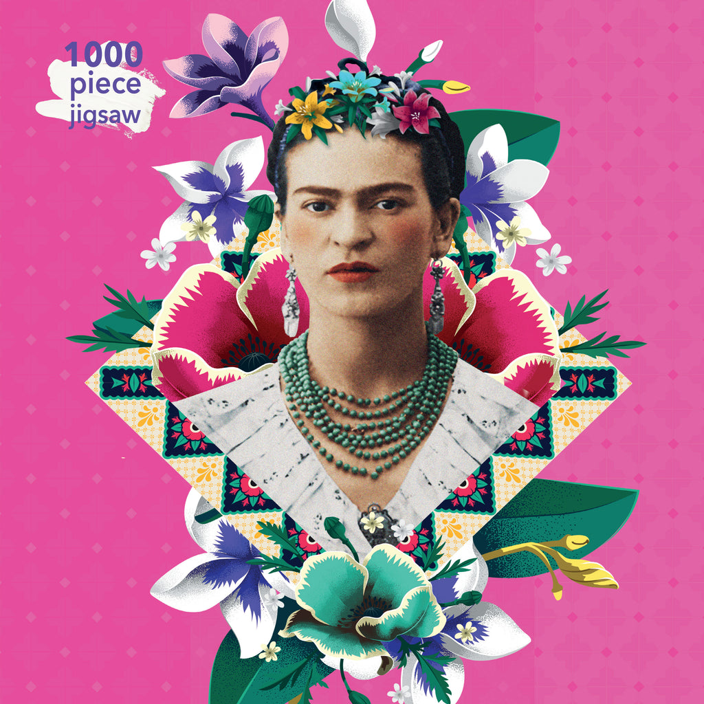 Puzzle Frida Kahlo Pink 1000 Piece Jigsaw Puzzle