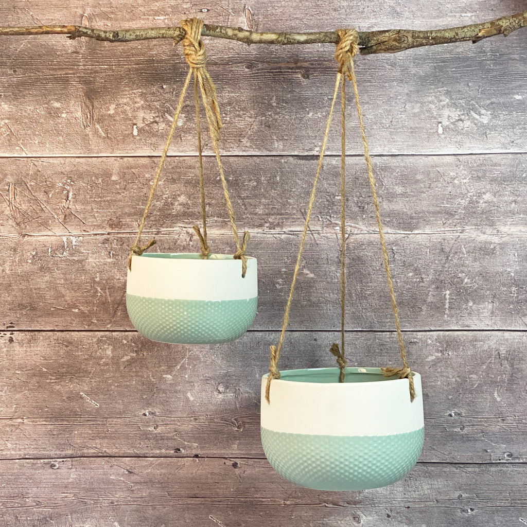 Two Tone Hanging Planters