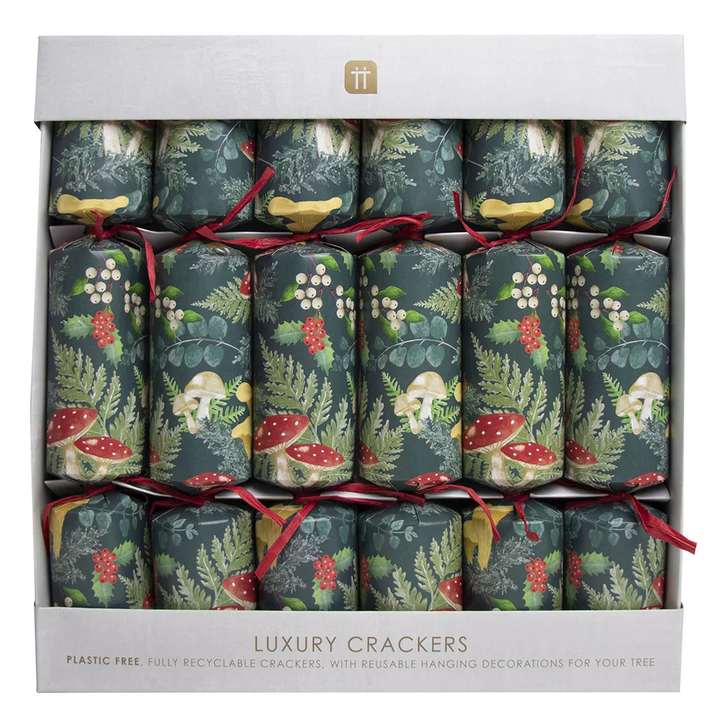 Christmas Crackers - Midnight Forest Luxury Eco-Friendly Christmas Crackers - 6 Pack