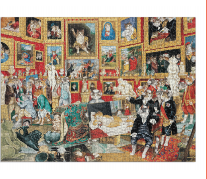 Puzzle Tribuna Of The Uffizi Meowsterpiece Of Western Art - 1500 Piece Jigsaw Puzzle