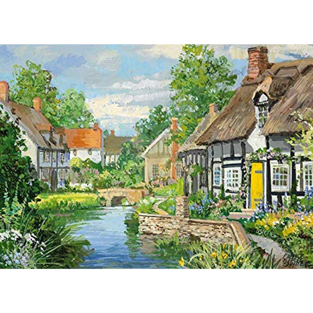 Puzzle Riverside Cottages 2 x 500 Piece Jigsaw Puzzle