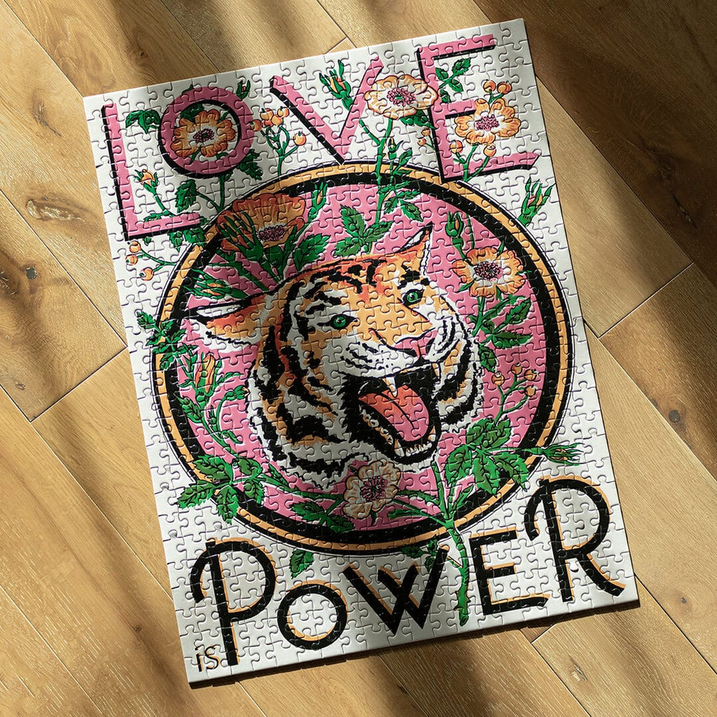 Puzzle Print Club X Luckies London Love Is Power - 500 Piece Jigsaw Puzzle