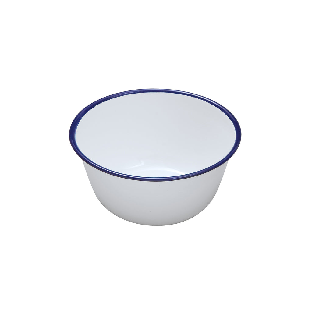 White Enamel Pudding Basin Bowl - 10cm