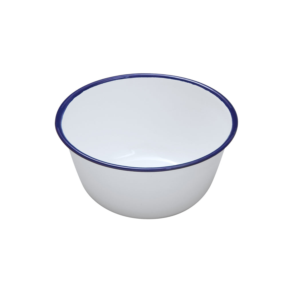 White Enamel Pudding Basin - 12cm