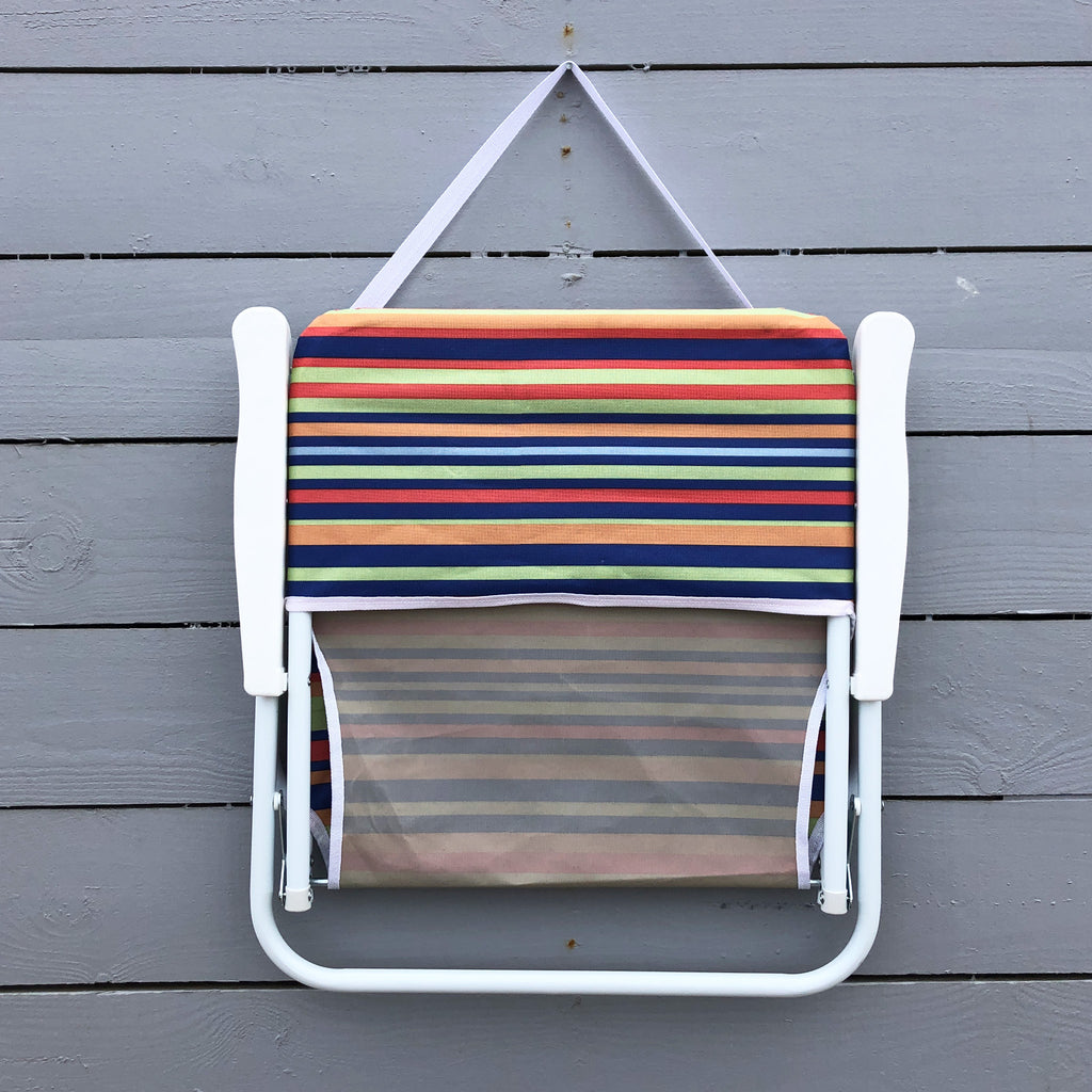 Beach Chair Stripe Low Folding Beach Chair