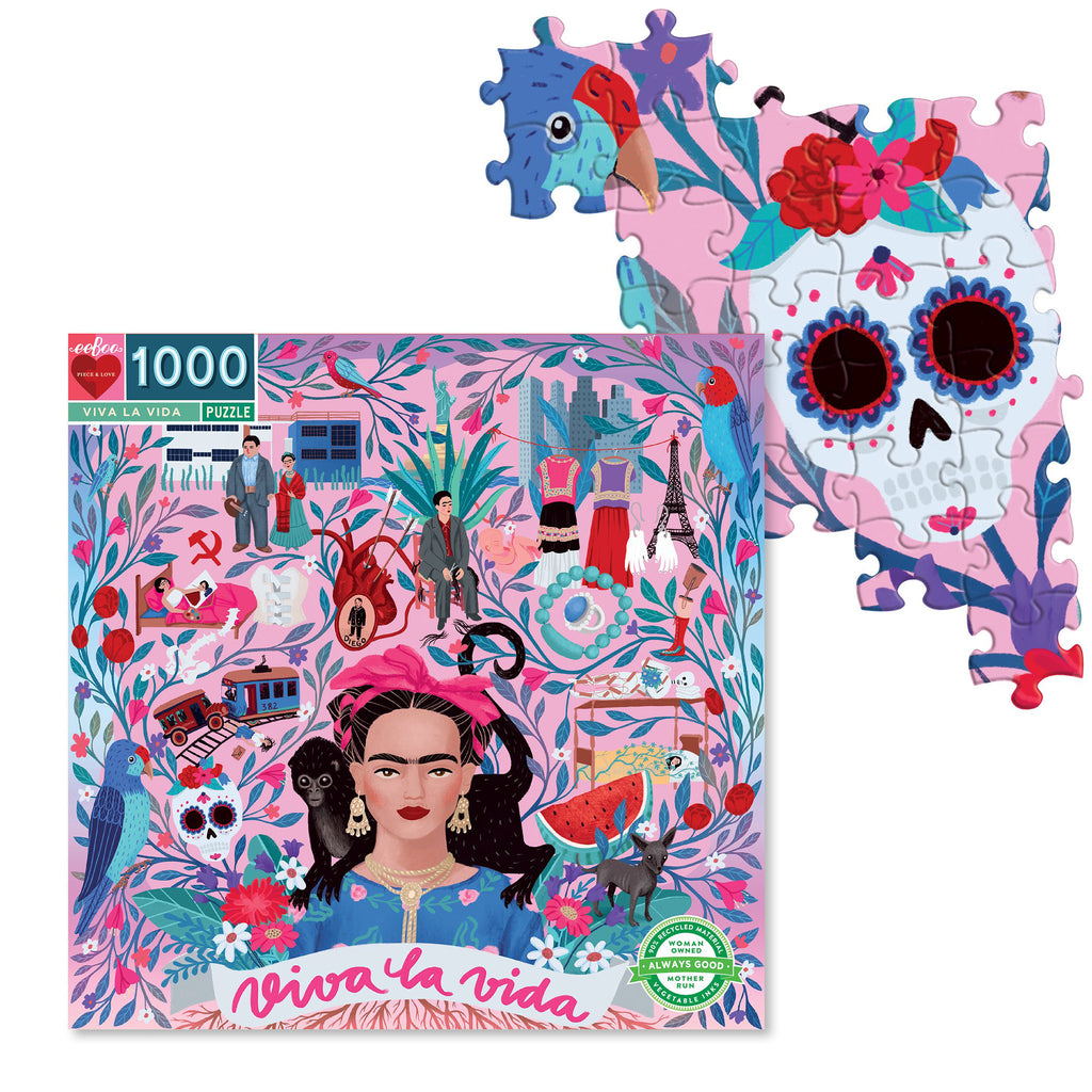 Puzzle Viva La Vida 1000 Piece Eeboo Jigsaw Puzzle