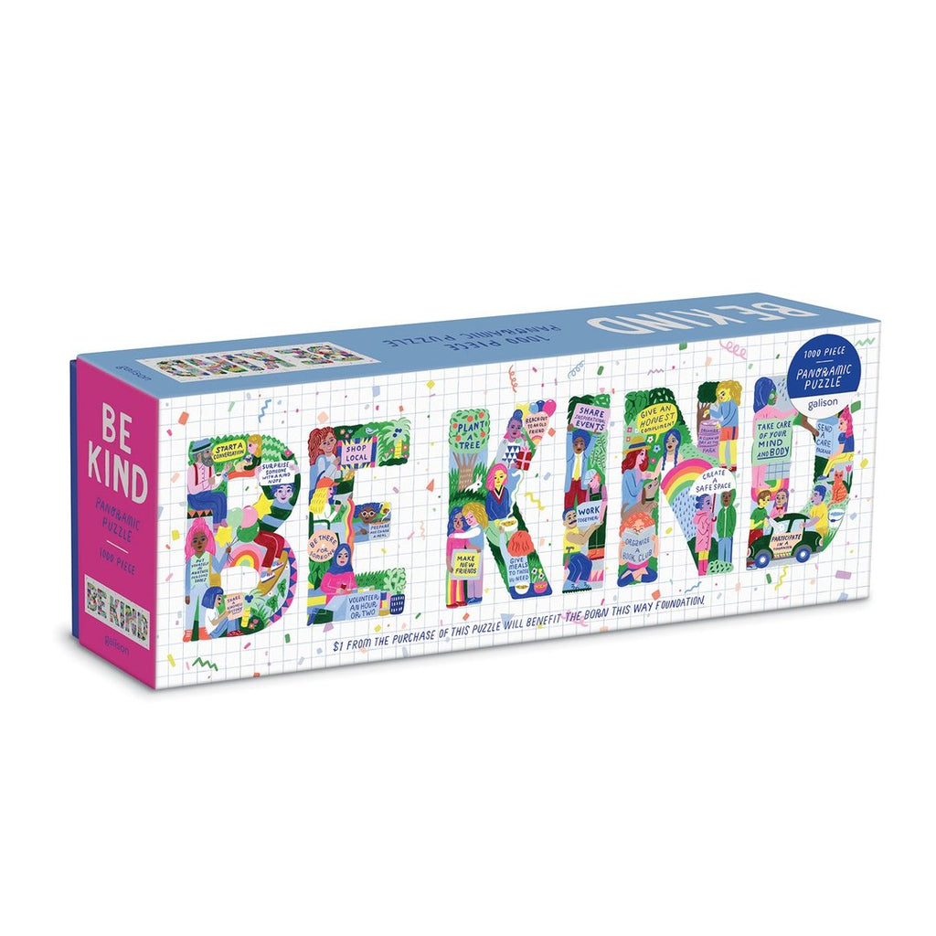 Puzzle Be Kind 1000 Piece Panoramic Jigsaw Puzzle