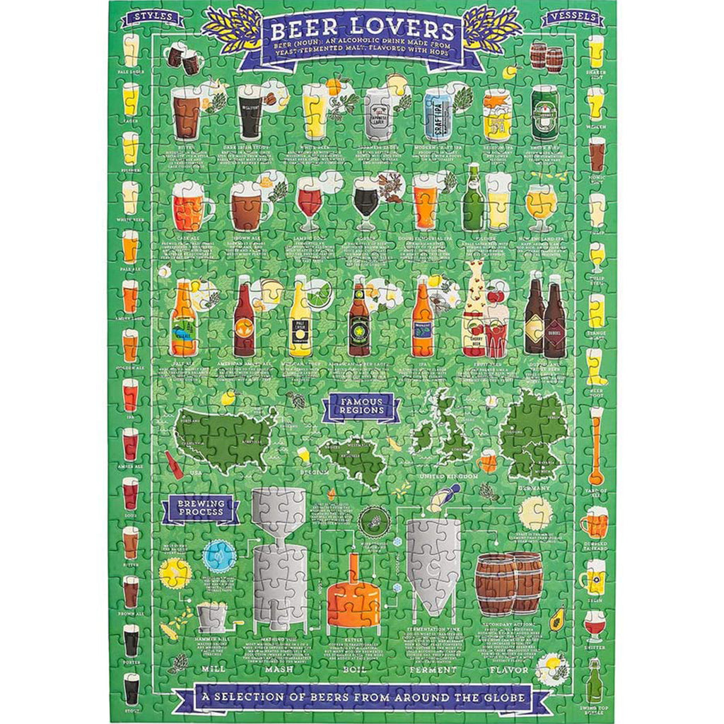 Puzzle Beer Lover's 500 Piece Ridley's Jigsaw Puzzle