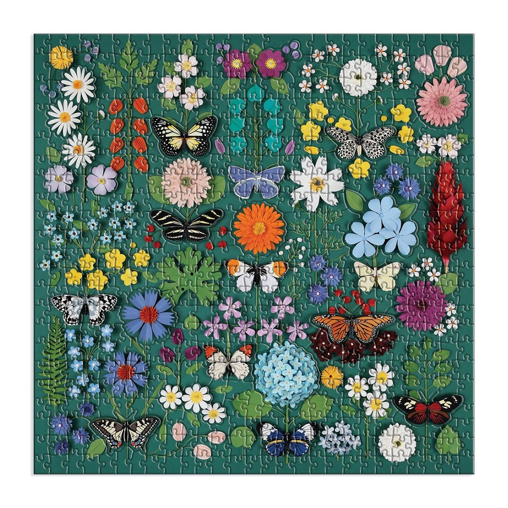 Puzzle Butterfly Botanica 500 Piece Shaped Jigsaw Puzzle