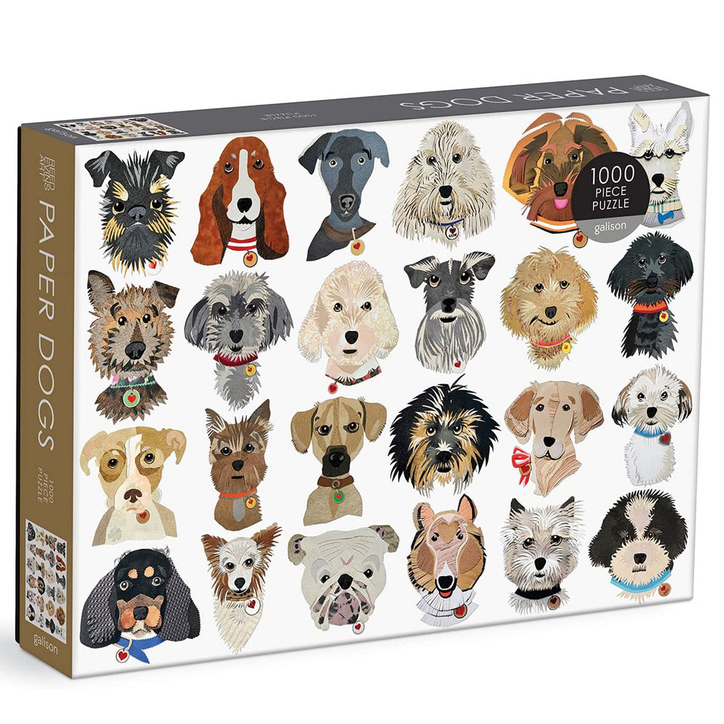 Puzzle Paper Dogs 1000 Piece Jigsaw Puzzle