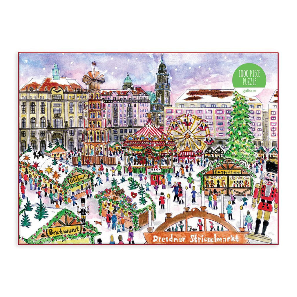 Puzzle Michael Storrings Christmas Market 1000 Piece Jigsaw Puzzle