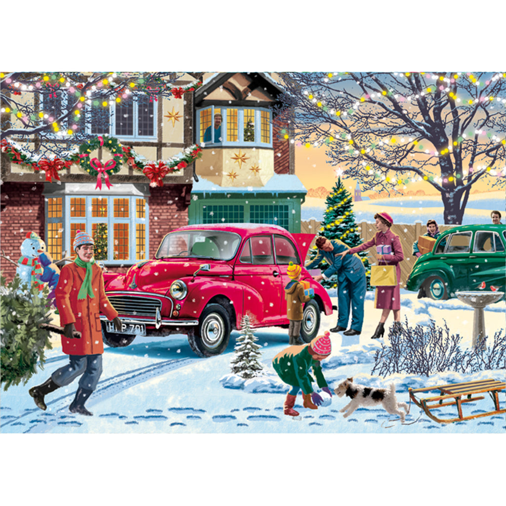 Puzzle Family Time At Christmas 4 x 1000 Piece Jigsaw Puzzle