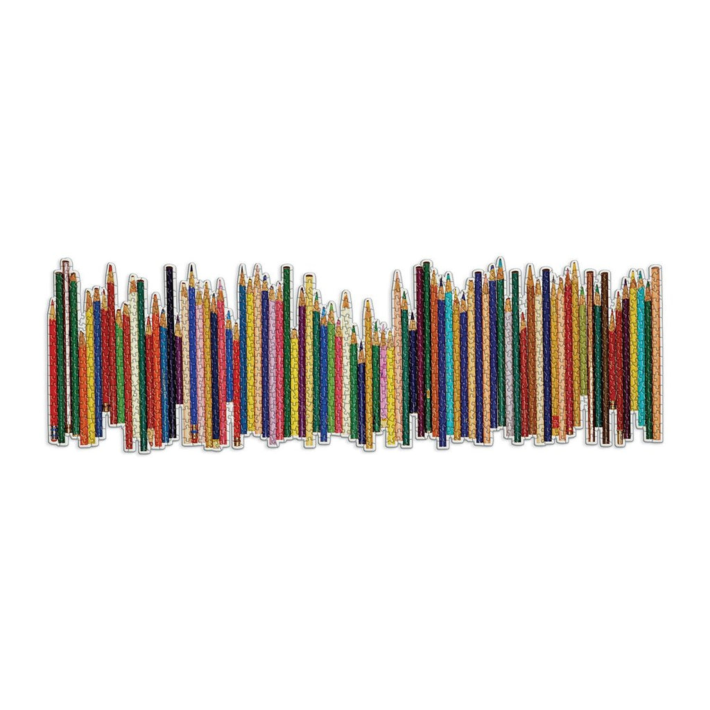 Puzzle Frank Lloyd Wright Coloured Pencils 1000 Piece Shaped Panoramic Jigsaw Puzzle