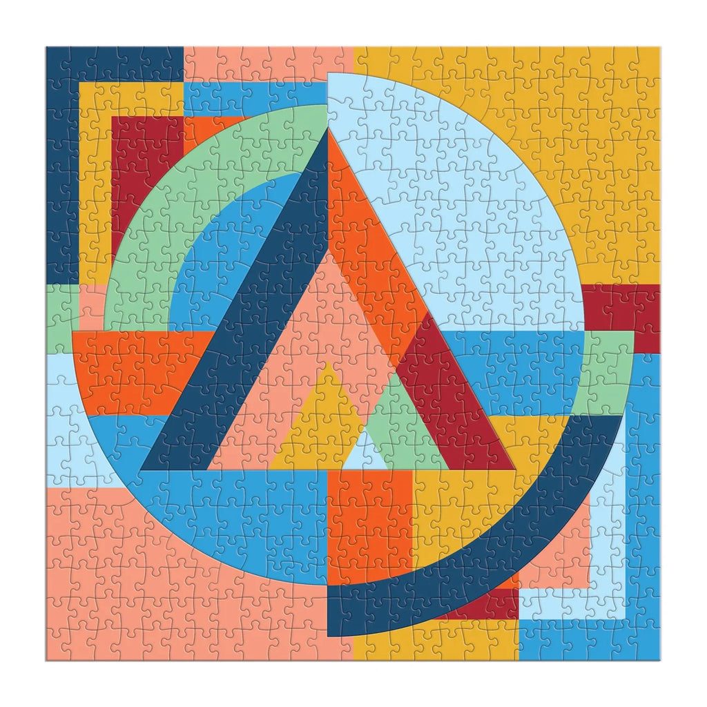 Puzzle Frank Lloyd Wright Organic Geometry 500 Piece Jigsaw Multi-Puzzle