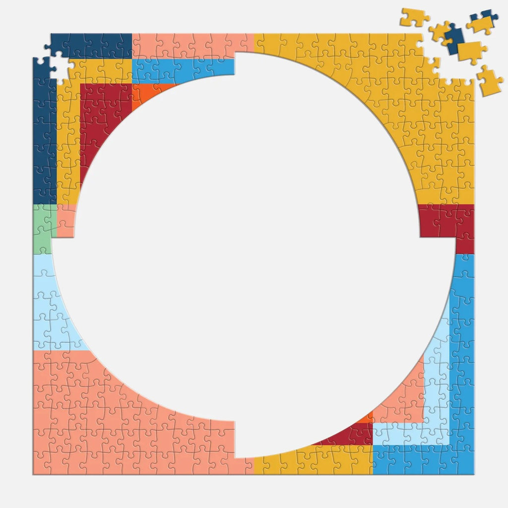 Puzzle Frank Lloyd Wright Organic Geometry 500 Piece Jigsaw Multi-Puzzle