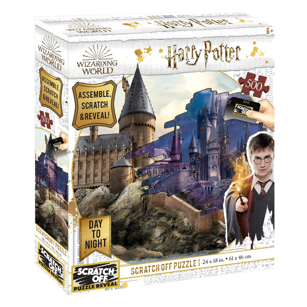 Puzzle Harry Potter Hogwarts Day To Night Scratch Off - 500 Piece Jigsaw Puzzle