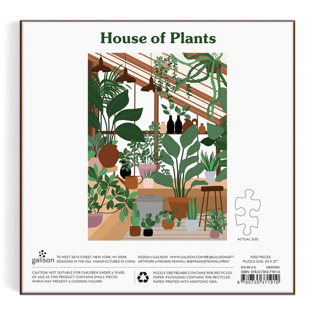 Puzzle House Of Plants 1000 Piece Jigsaw Puzzle