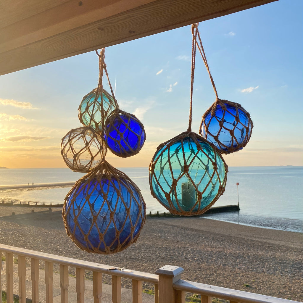 Glass Globe Light-up Glass Buoy 8 (Large, Dark Blue) – Georges Whitstable