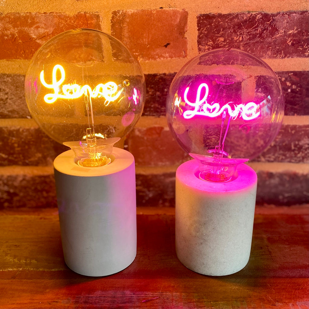 Led Filament Bulb - Love - White - Screw Down