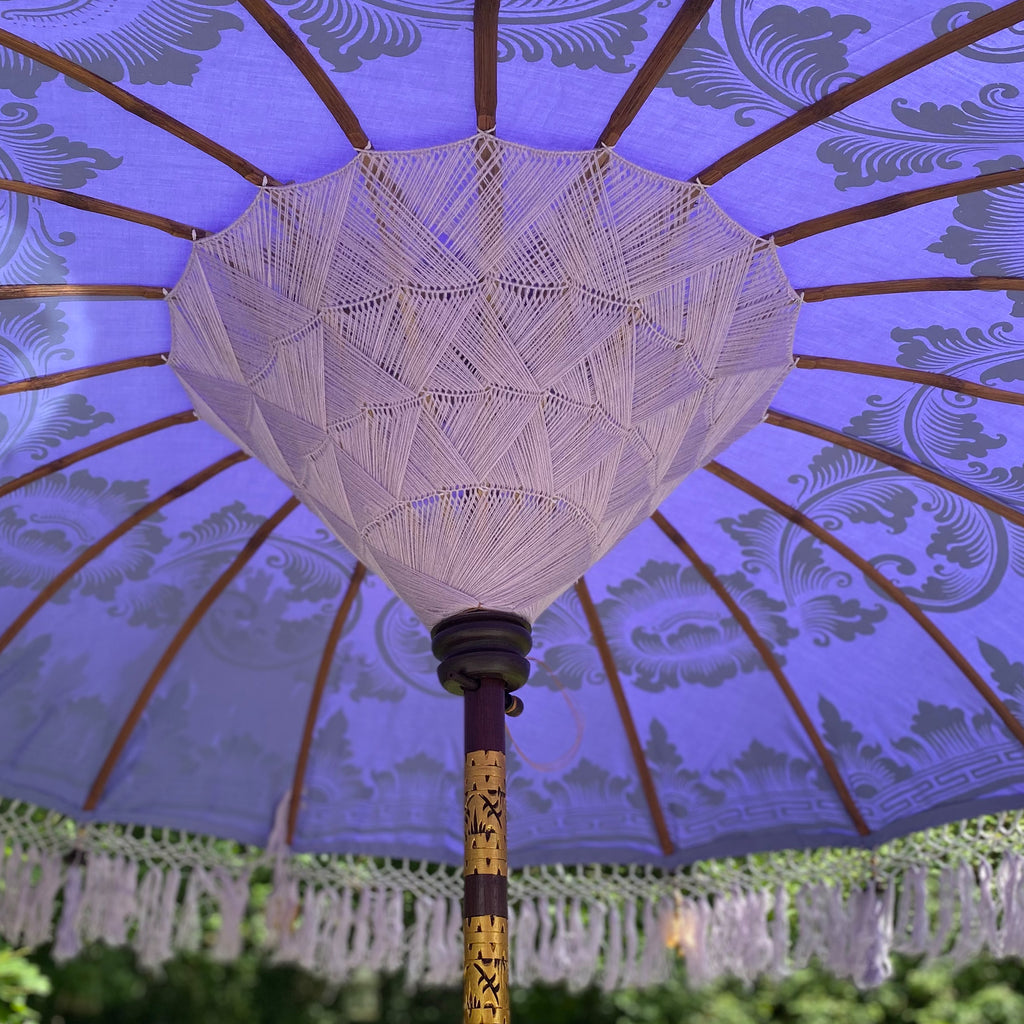 Parasol Bali Sun Parasol With Pole Joint Lavender