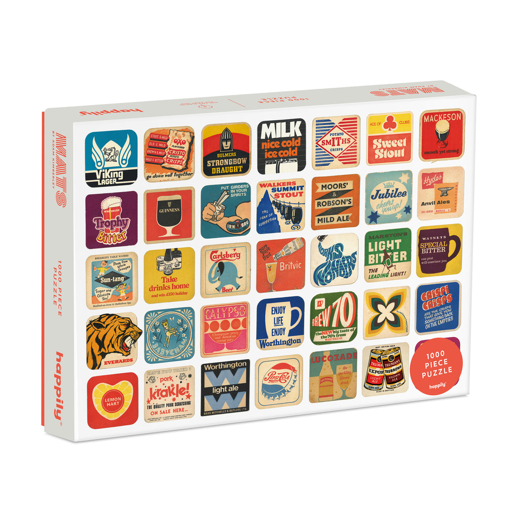 Puzzle Beer Mats 1000 Piece Jigsaw Puzzle