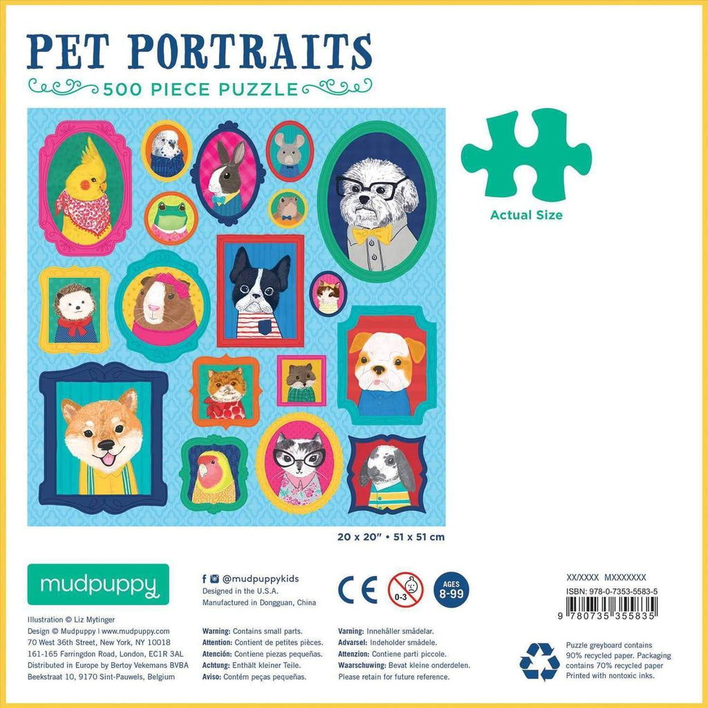 Puzzle Pet Portrait 500 Piece Puzzle