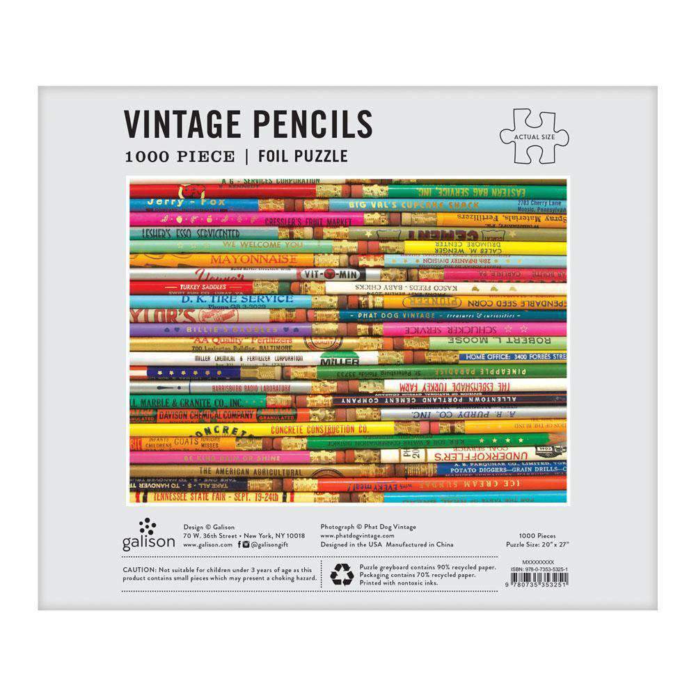 Puzzle Vintage Pencils 1000 Piece Jigsaw Puzzle