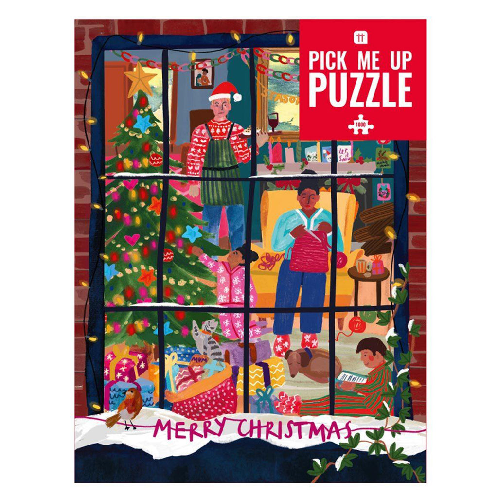 Puzzle Pick Me Up Christmas Window 1000 Piece Jigsaw Puzzle