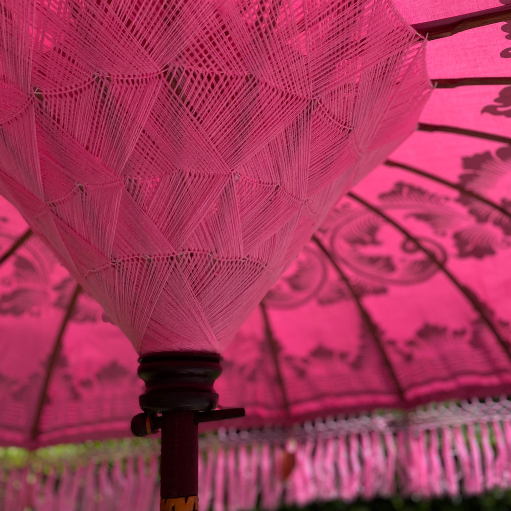 Parasol Bali Sun Parasol With Pole Joint - Rose
