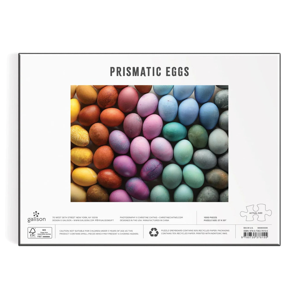 Puzzle Prismatic Eggs 1000 Piece Jigsaw Puzzle