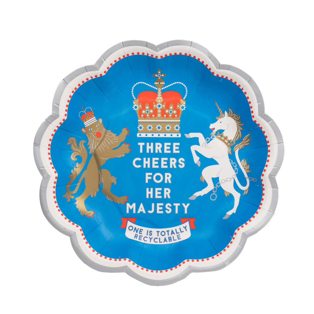King Charles III Coronation Paper Plate 12 Pack