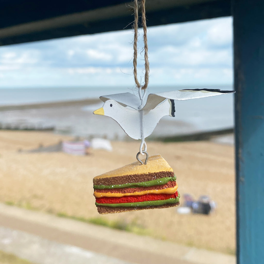 Seagull Steals Sandwich