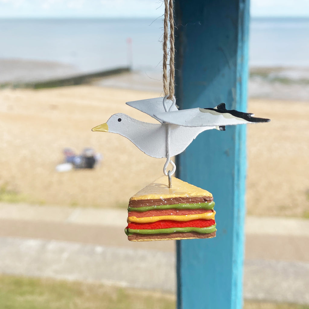 Seagull Steals Sandwich