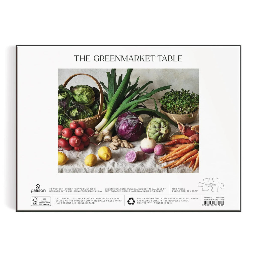 Puzzle The Greenmarket Table 1500 Piece Jigsaw Puzzle