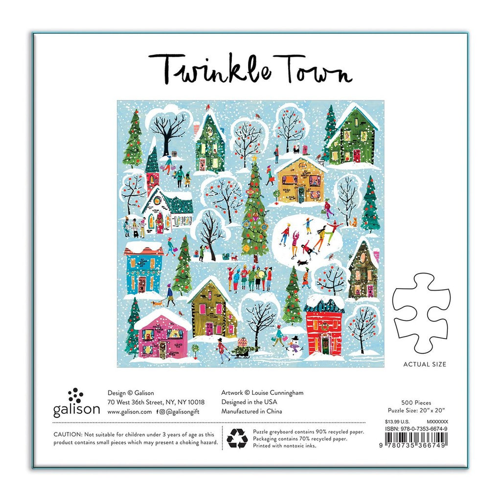 Puzzle Twinkle Town 500 Piece Jigsaw Puzzles