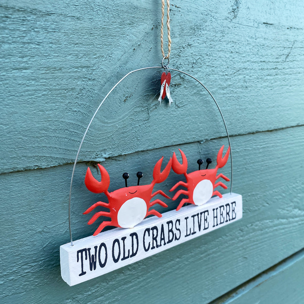 Two Old Crabs Live Here Sign