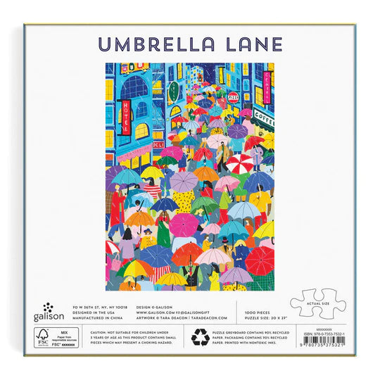 Puzzle Umbrella Lane 1000 Piece Jigsaw Puzzle
